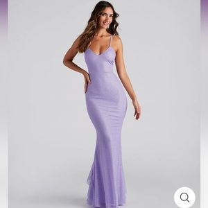 Lavender Windsor prom dress